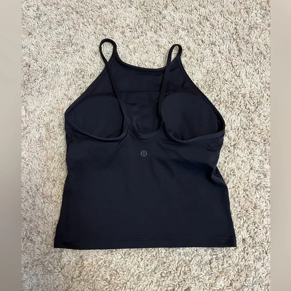 Lululemon light weight high neck yoga tank top black size 4 - Picture 4 of 7